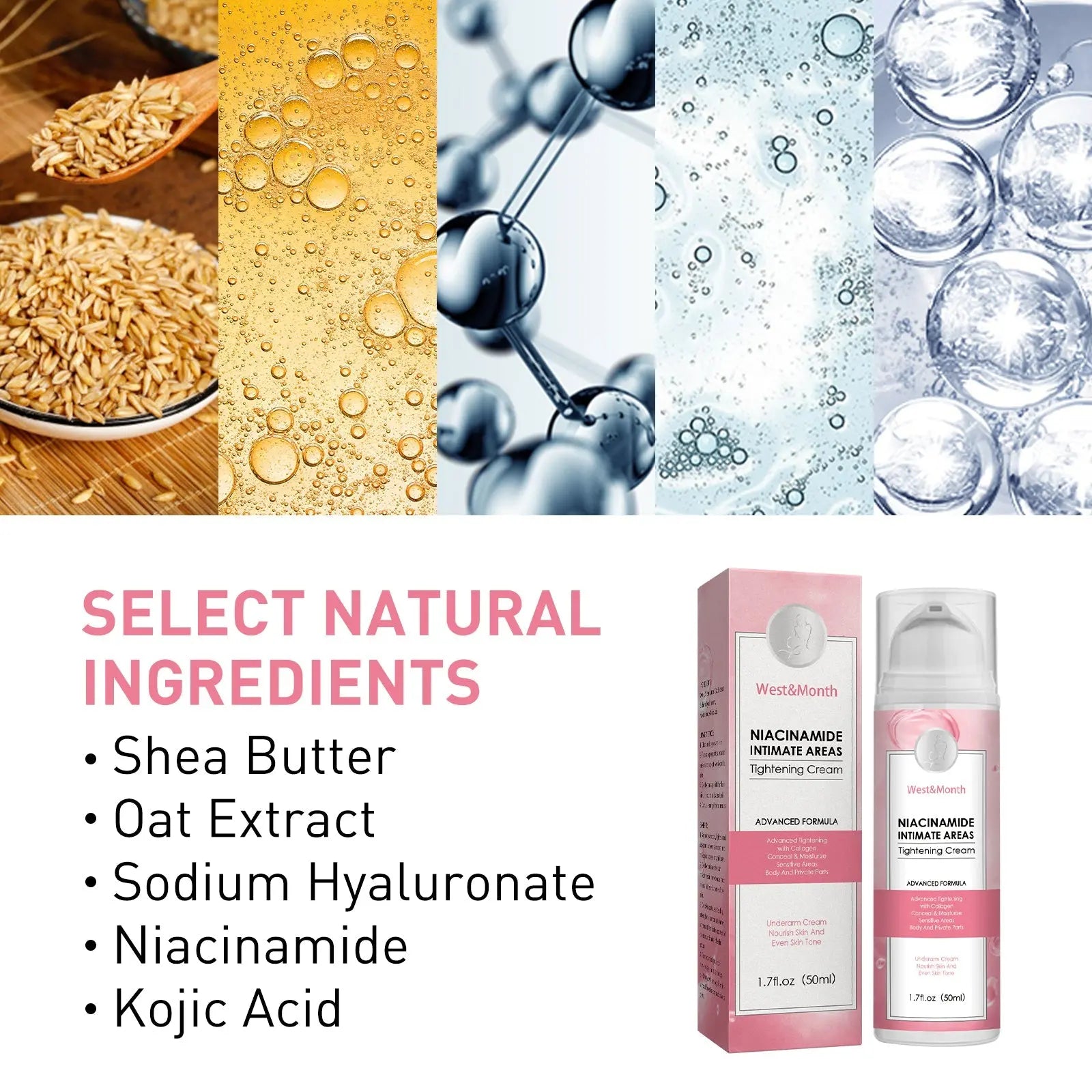 Niacinamide Intimate Areas Tightening Cream, Fade Dark Skin Even Skin Tone Beauty Skin Whiten Cream V.I.P Digital Presence
