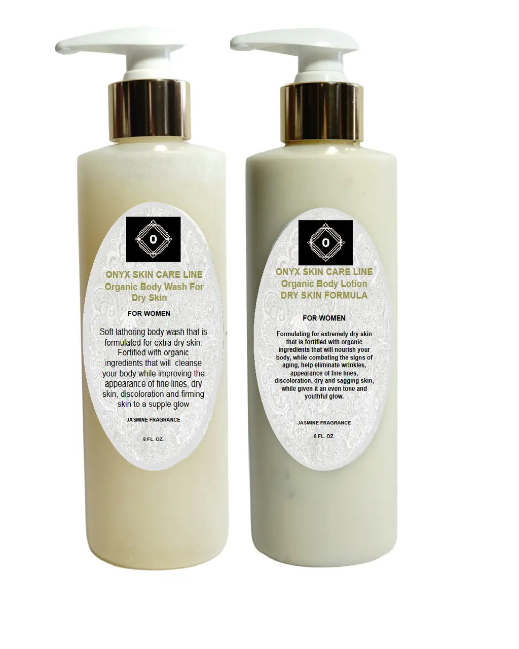 DUO BODY CARE SYSTEM FOR DRY SKIN - 11 Available Fragrances - for WOMEN Onyx Skin Care Line