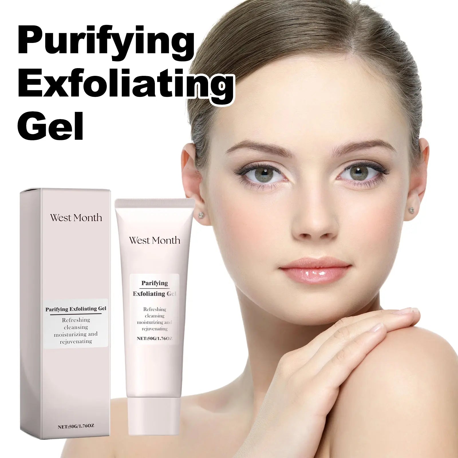 Purifying Exfoliating Gel, Chun White Tender Skin Clean Bright Skin Cutin Tighten Pores V.I.P Digital Presence