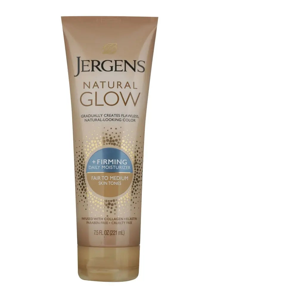 Jergens Natural Glow +FIRMING Sunless Tanning Daily Body Lotion, Fair To Medium Skin Tone, 7.5 Fl Oz Pasteur Pharmacy