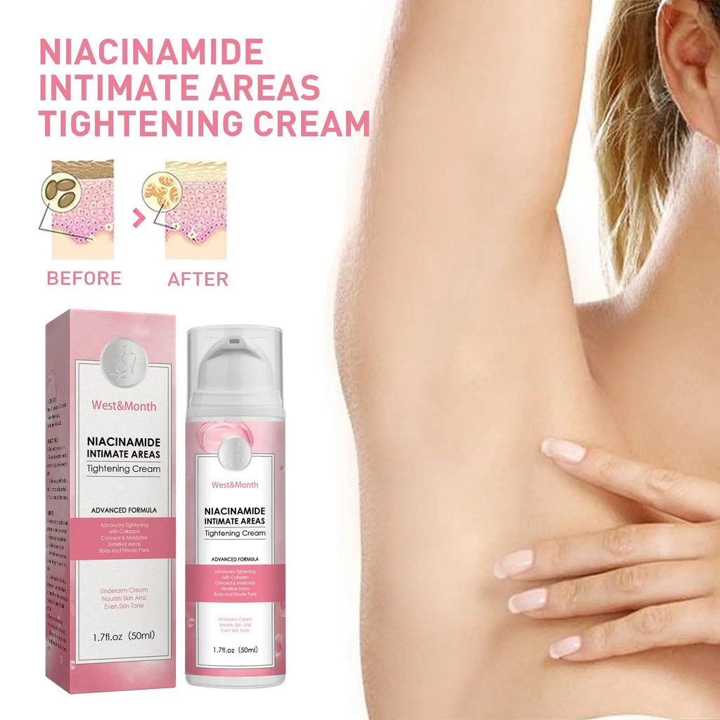 Niacinamide Intimate Areas Tightening Cream, Fade Dark Skin Even Skin Tone Beauty Skin Whiten Cream V.I.P Digital Presence