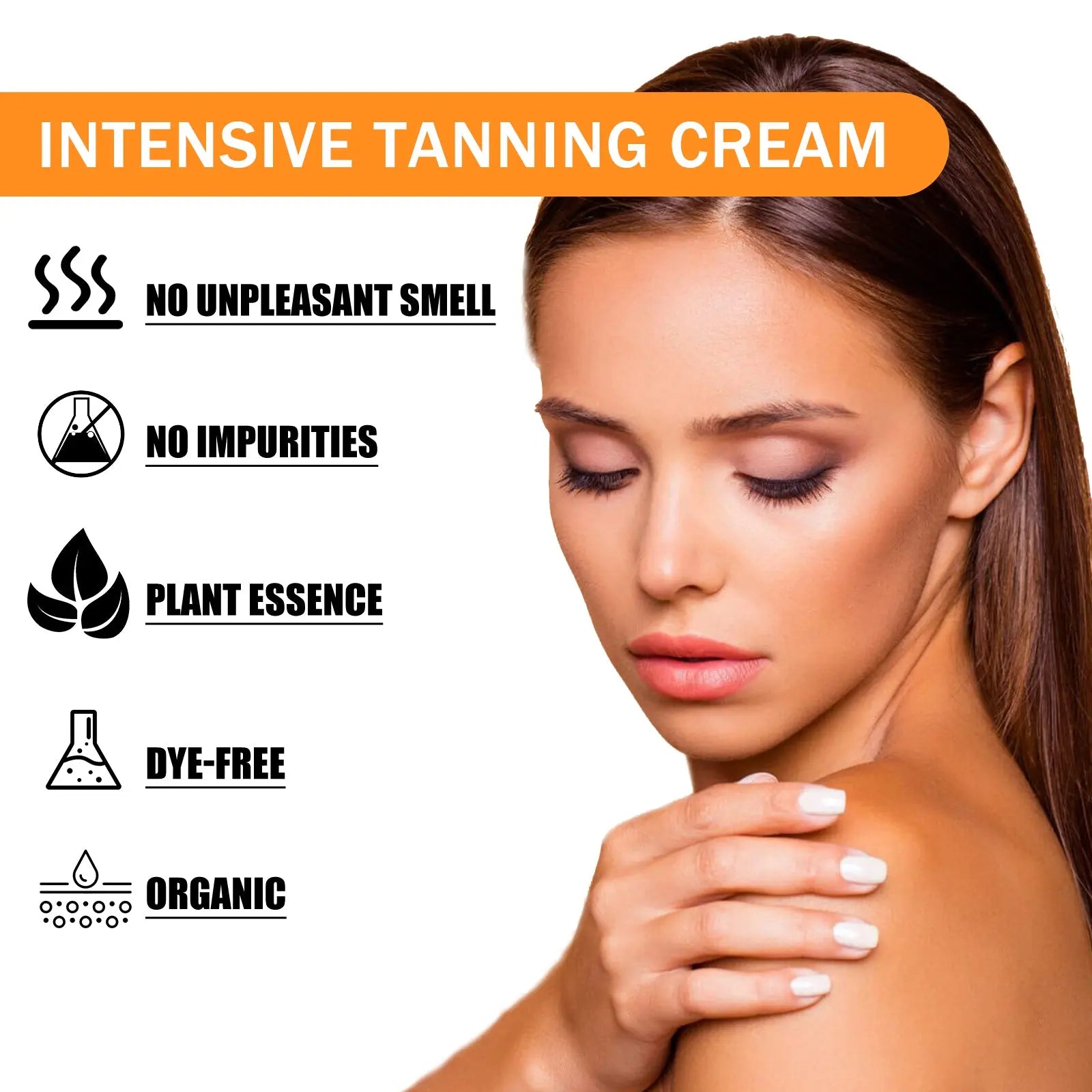 EELHOE Tanning Cream, Outdoor Beach Tanning Help Wheat Tan Moisturizing Black Lotion American Smart