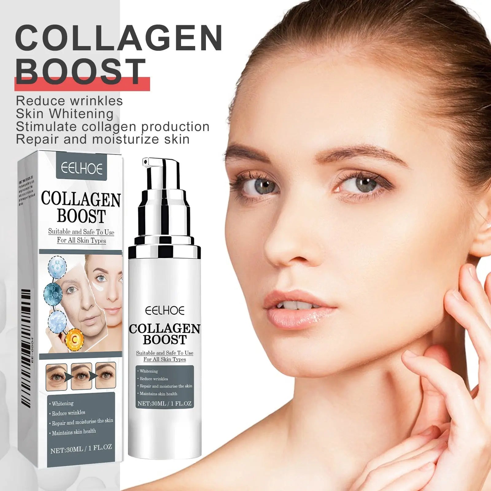EELHOE Collagen Cream Collagen Moisturizes And Hydrates Fine Lines, Moisturizes And Tightens Skin American Smart