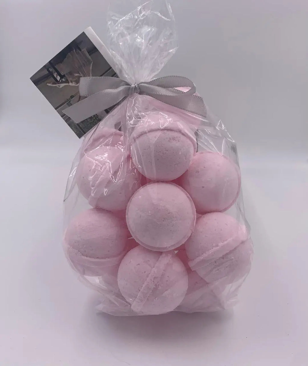 14 bath bombs (select from over 100 fragrances) our Little Bag of Balls (Fragrances A thru D) Spa Pure