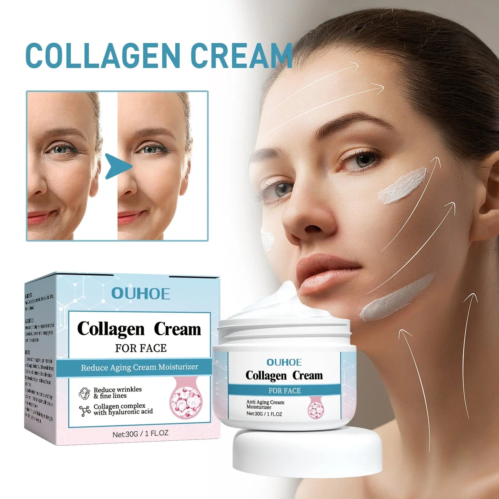 Collagen Anti-Wrinkle Cream, Moisturizes Tightens Tender Skin And Anti-aging Face Cream V.I.P Digital Presence