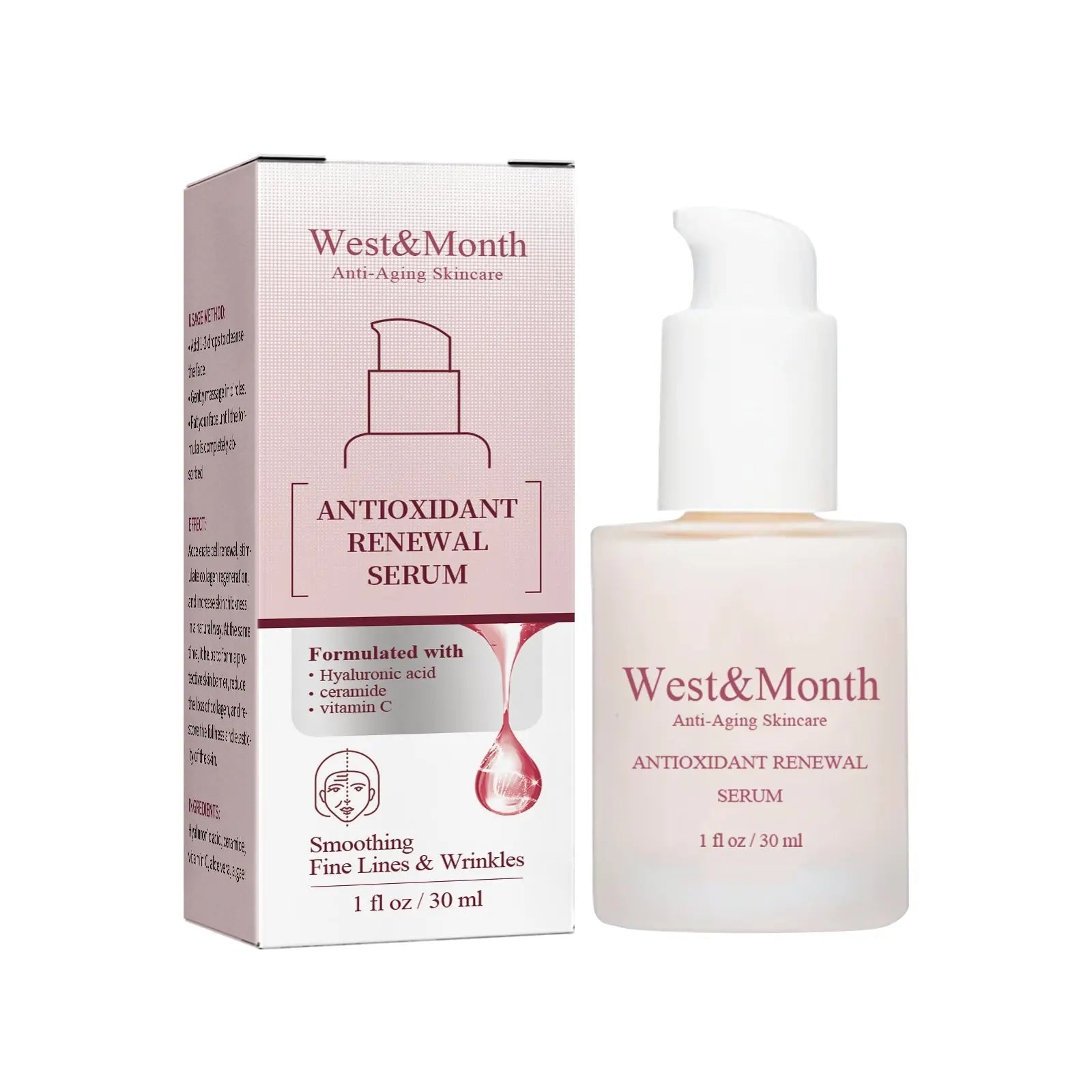 Antioxidant Renewal Serum, Tighten Facial Skin, Lighten Lines, Moisturize And Prevent Aging Serum V.I.P Digital Presence