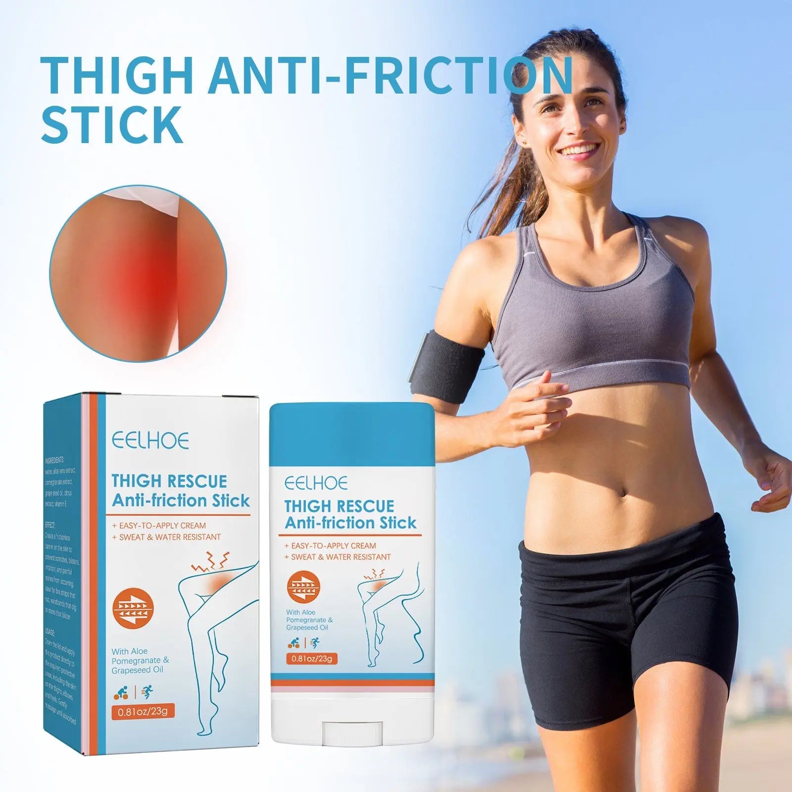 Thigh Anti-Friction Stick Waterproof Anti-Sweat Easy To Apply Cream Leg Heel Lower Arm Skin Protection V.I.P Digital Presence