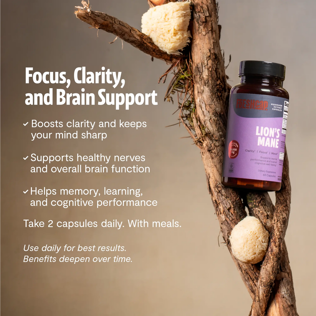 Organic Lion’s Mane Capsules FreshCap Mushrooms