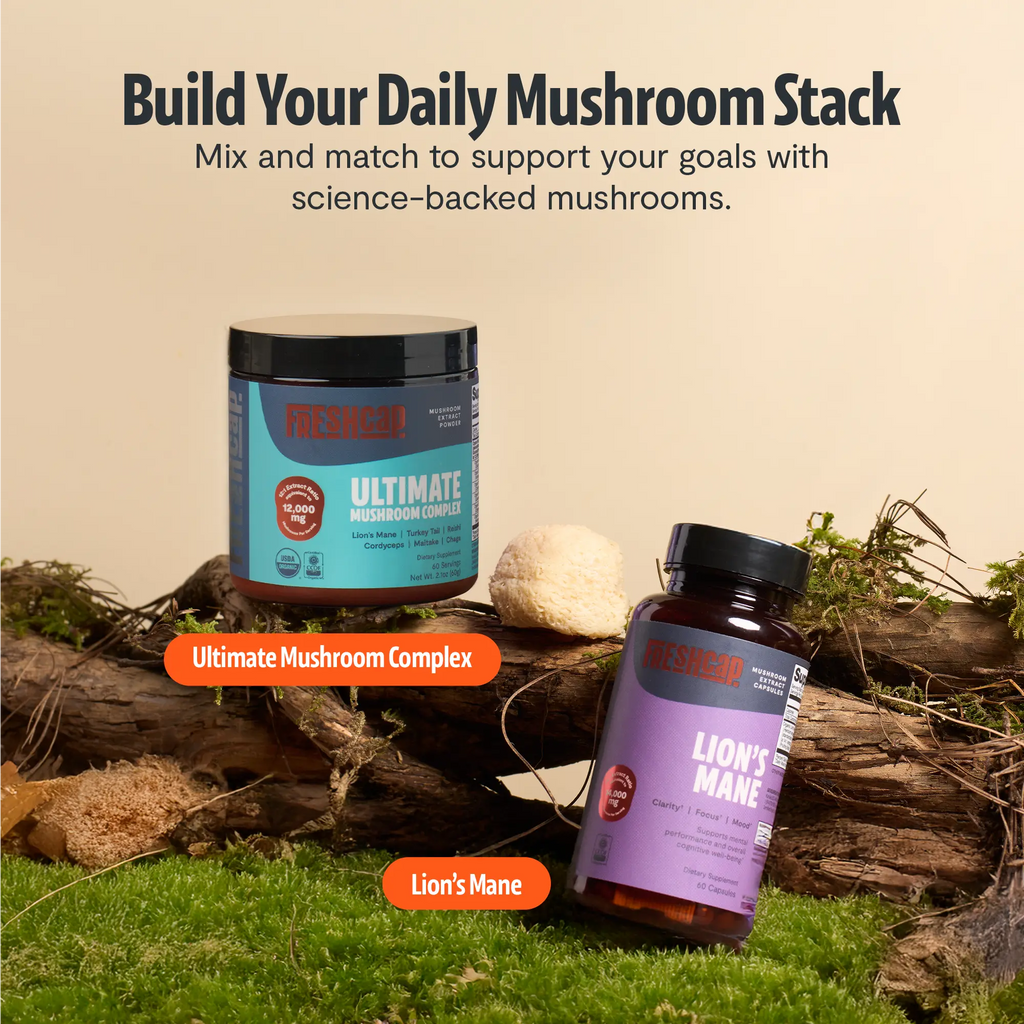 Organic Lion’s Mane Capsules FreshCap Mushrooms