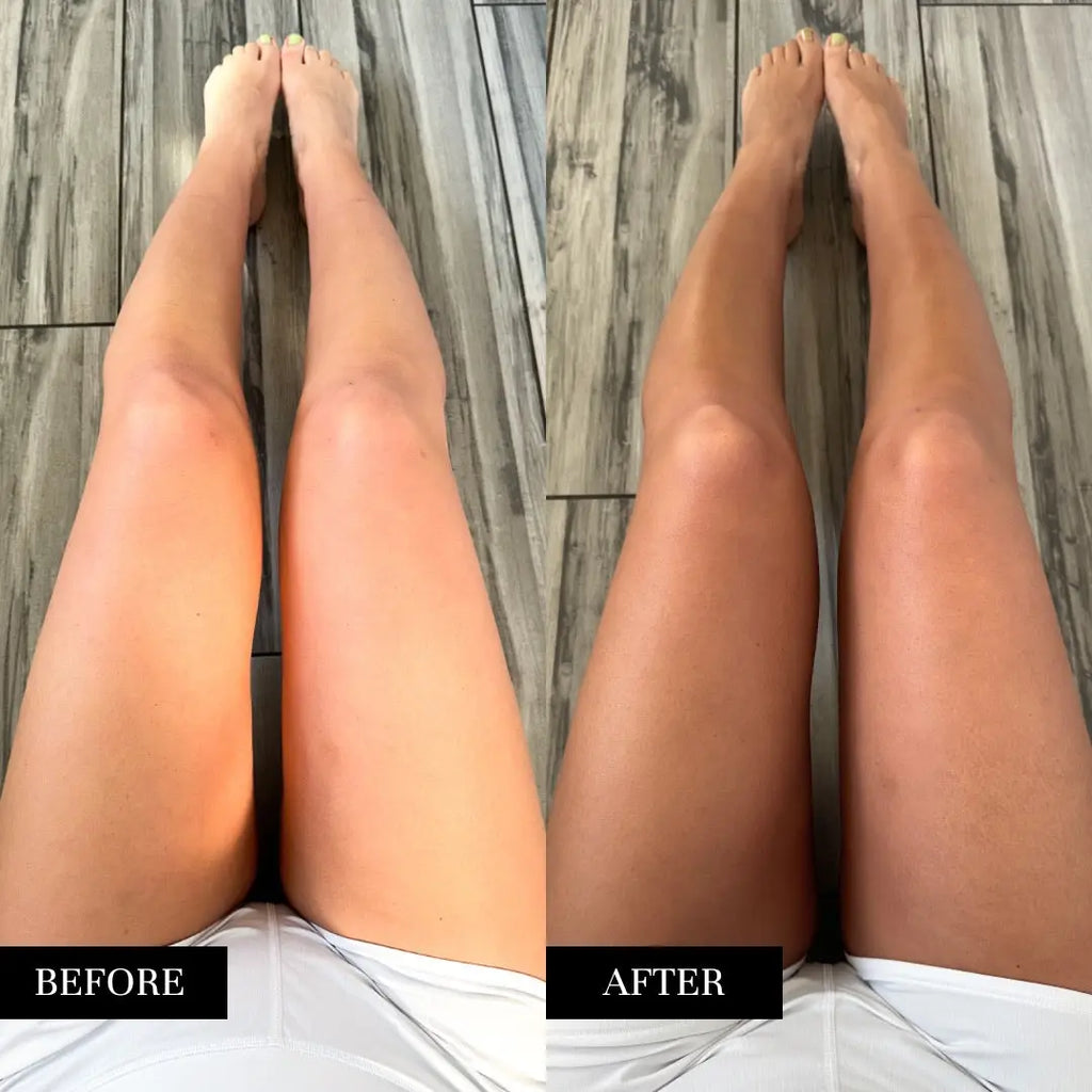 Rapid Rinse Self Tanning Mousse — Dark Neutral Bronze Whipped Foam Rose Gold Sunless