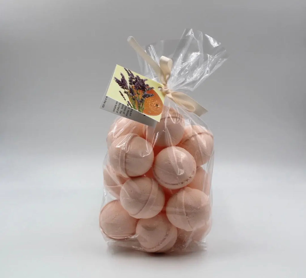 14 bath bombs (select from over 100 fragrances) our Little Bag of Balls (Fragrances A thru D) Spa Pure