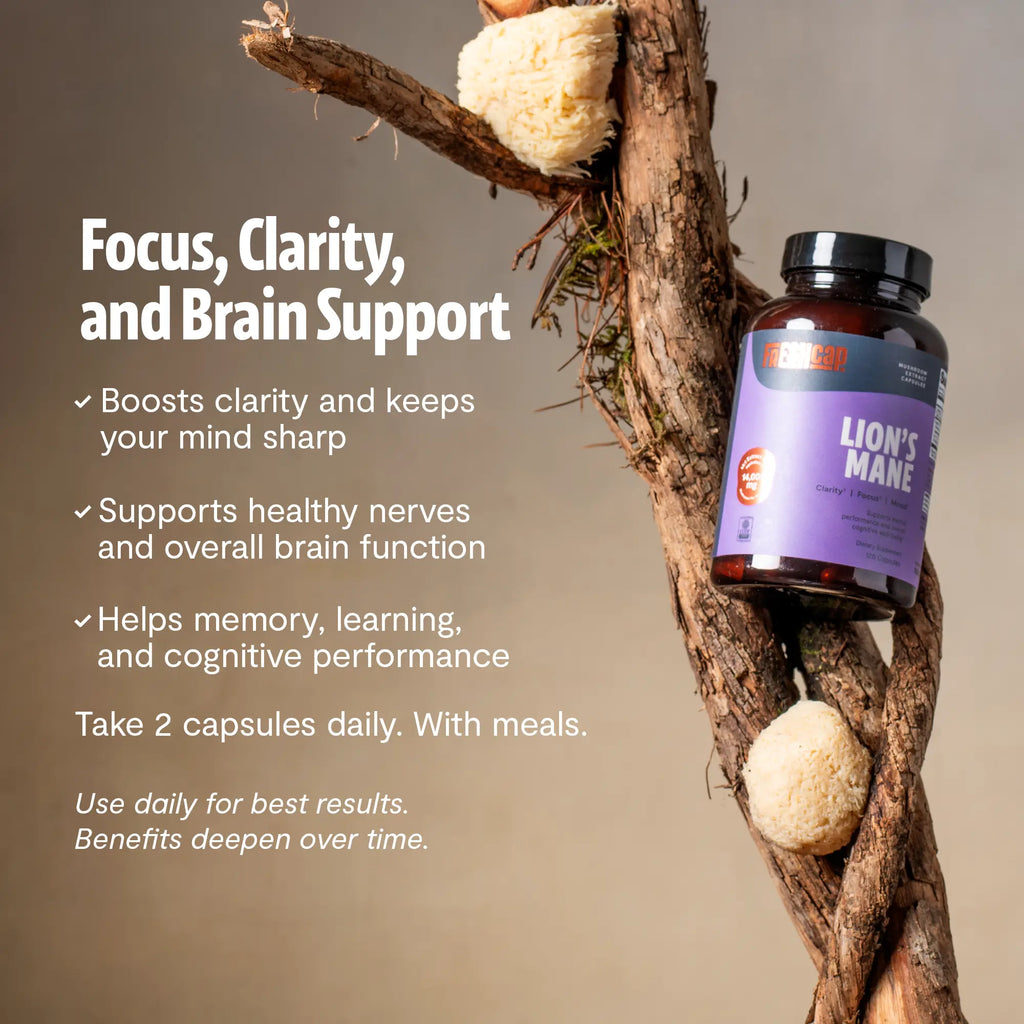 Organic Lion’s Mane Capsules FreshCap Mushrooms