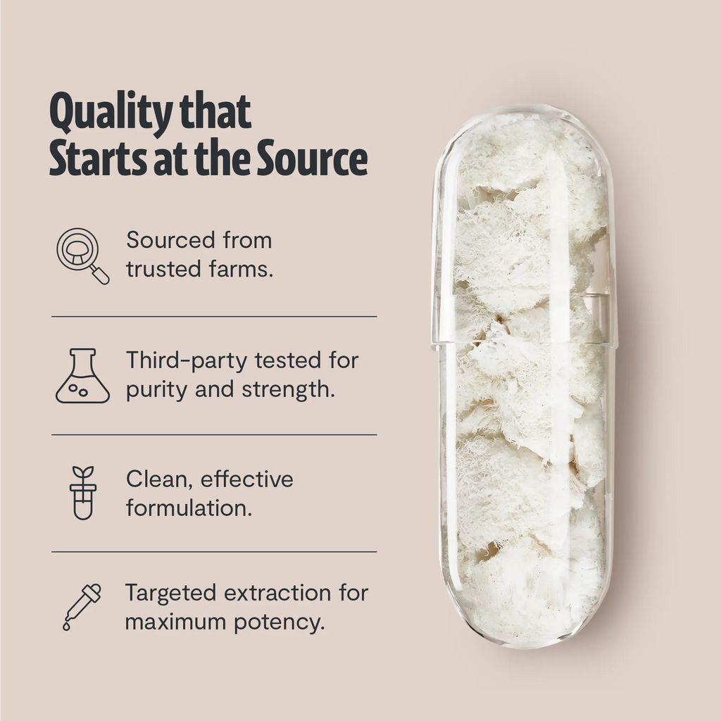 Organic Lion’s Mane Capsules FreshCap Mushrooms