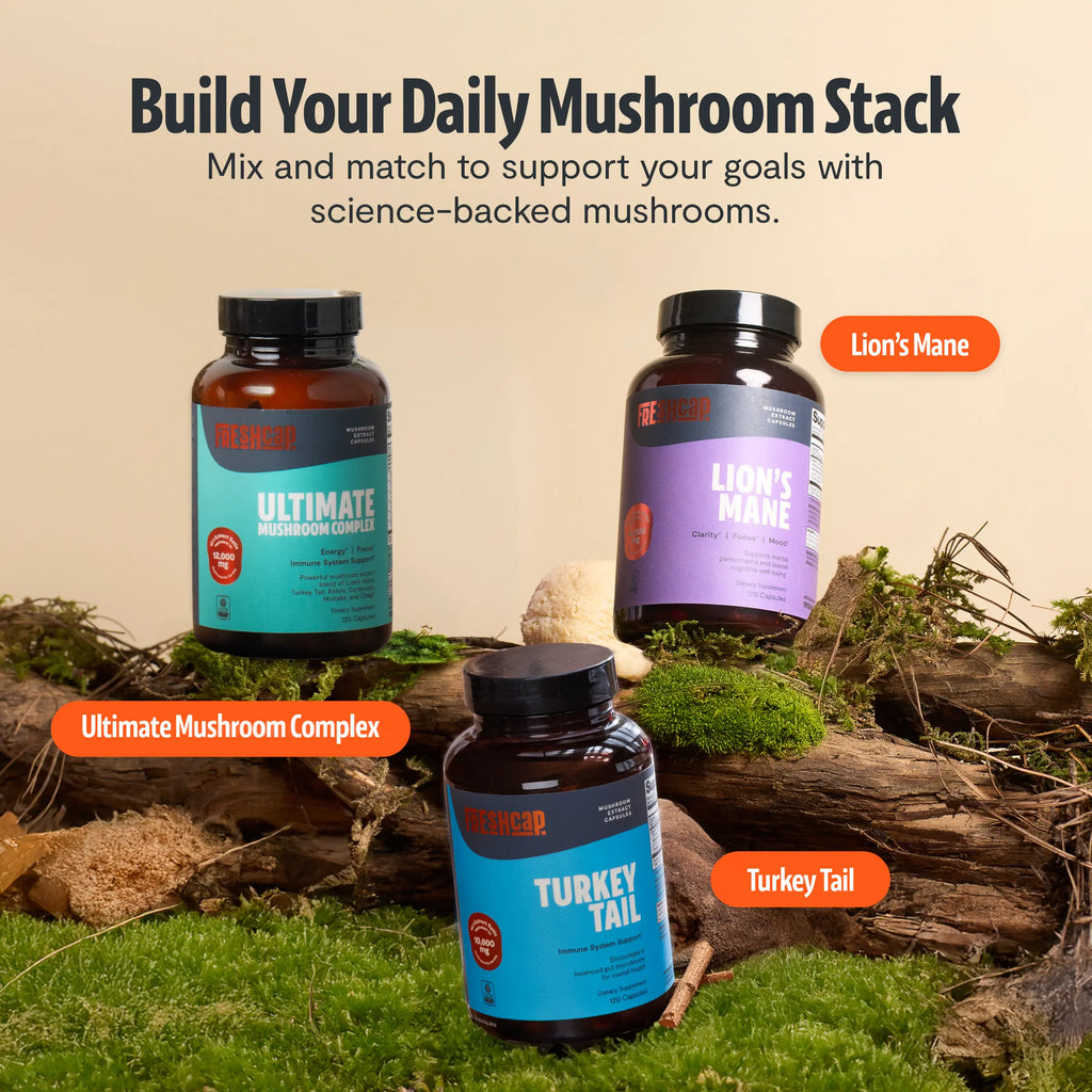Organic Lion’s Mane Capsules FreshCap Mushrooms