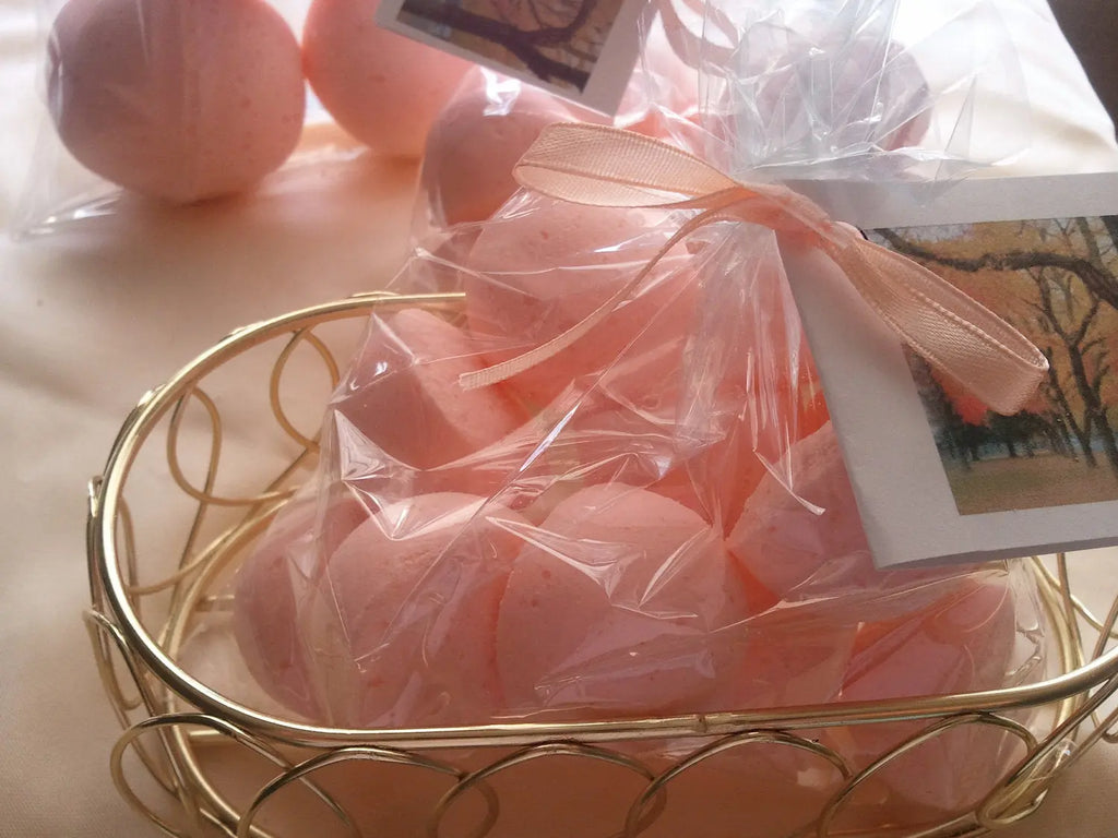 14 bath bombs 1 oz each (Autumn Magic) gift bag bath fizzies, a calming and soothing scent - great for dry skin Spa Pure