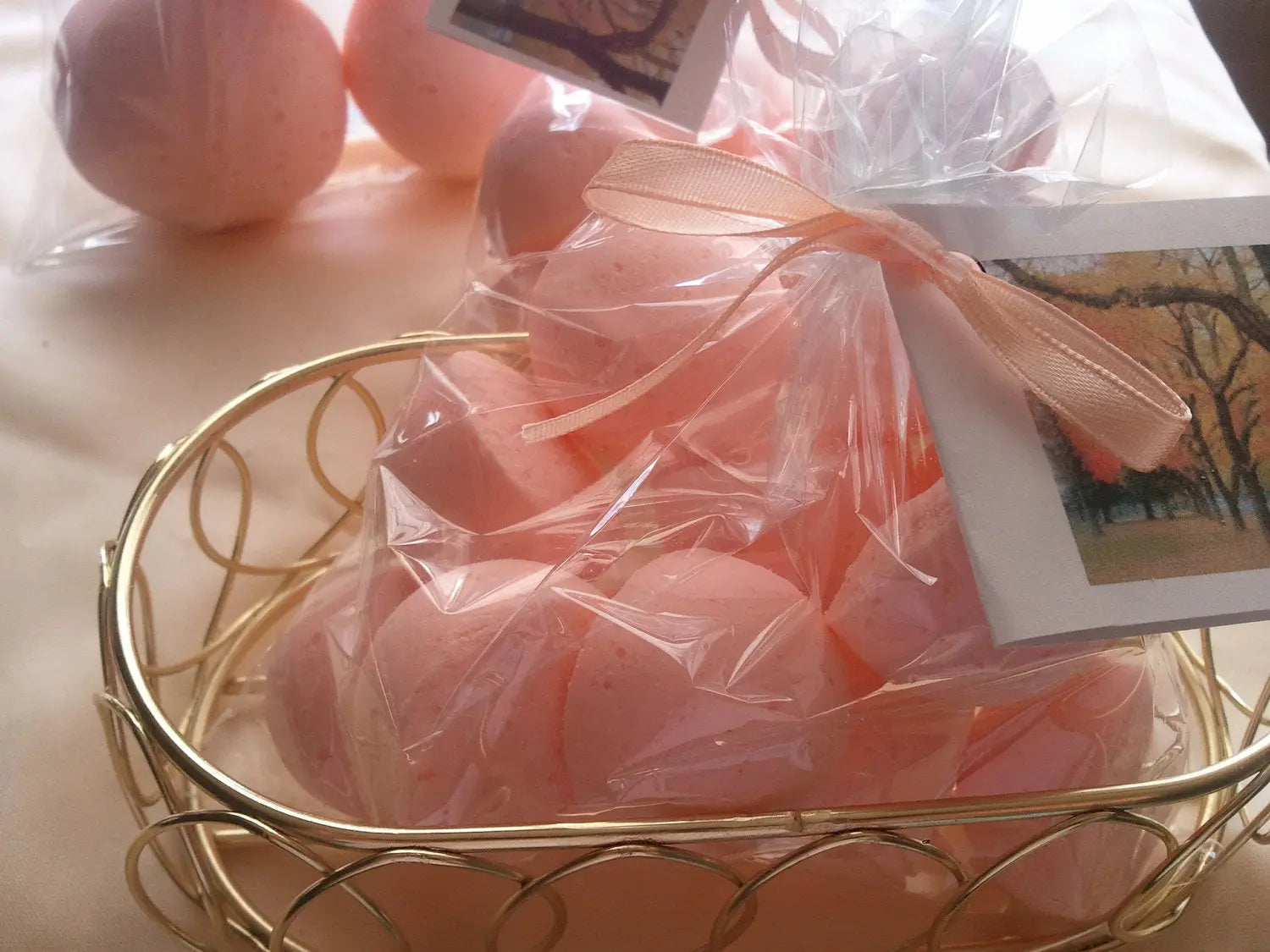 14 bath bombs 1 oz each (Autumn Magic) gift bag bath fizzies, a calming and soothing scent - great for dry skin Spa Pure