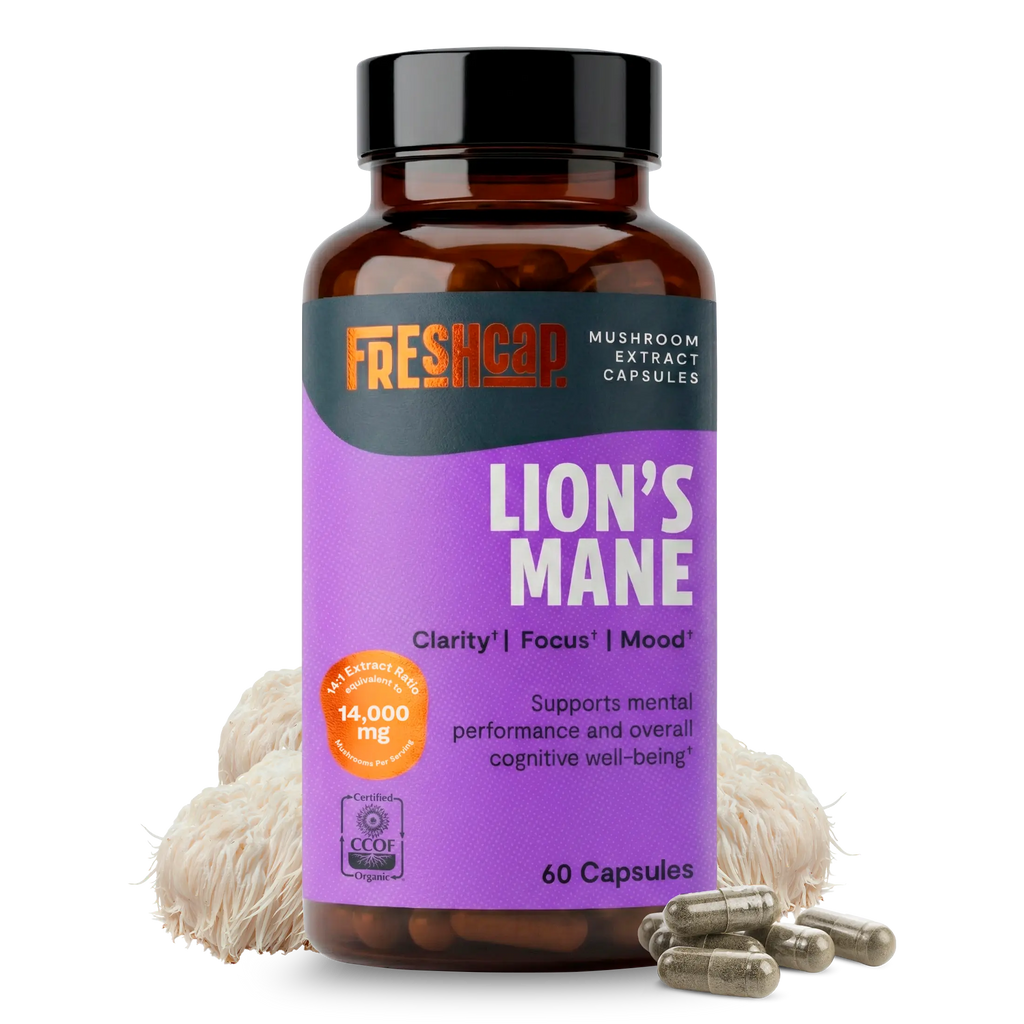 Organic Lion’s Mane Capsules FreshCap Mushrooms