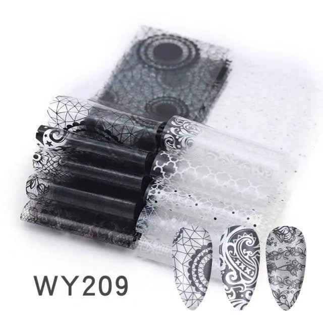 Holographic Nail Foil Transfer Set Sticker Decal Nail Art Foils Designer Marble Nail Decoration Sliders Wraps Manicure  Women Kids Girls Manicure Decoration Nail Art Supplies 3D Self-Adhesive Nail Decals Designer Nail Stickers for Acrylic Nails Stevvex