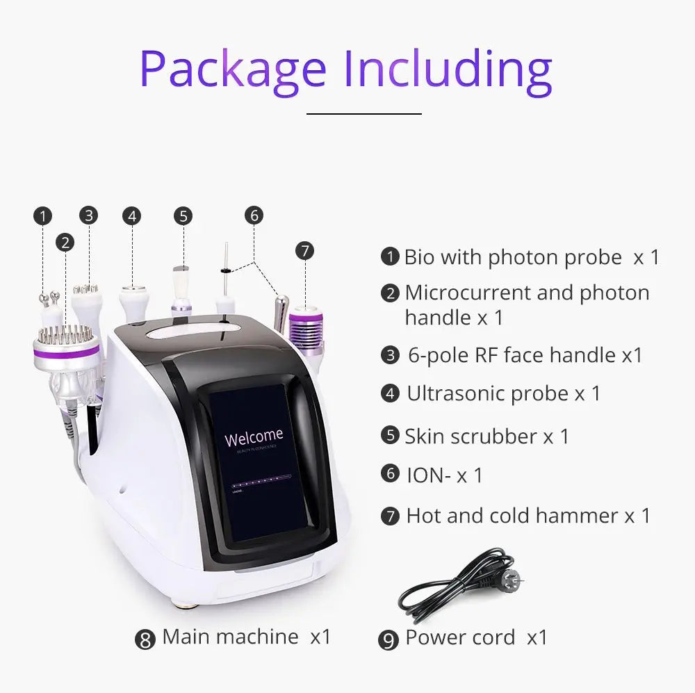 Shape Tactics 8-in-1 RF Skin Tightening System with Hot & Cold Hammer and BIO Therapy Cavitation Machines